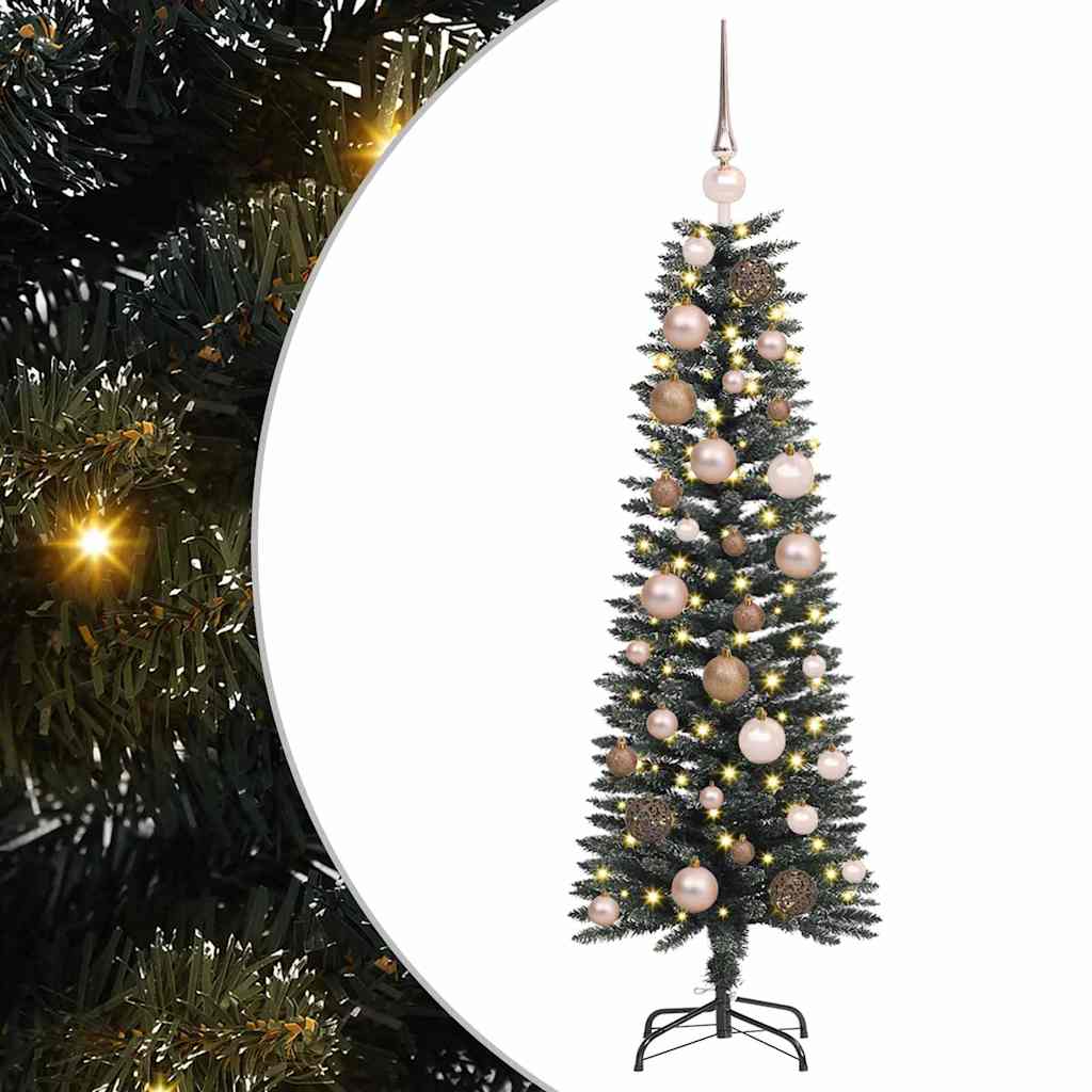Vidaxl kunstkerstboom met 150 led groen 120 cm pvc en plastic en staal