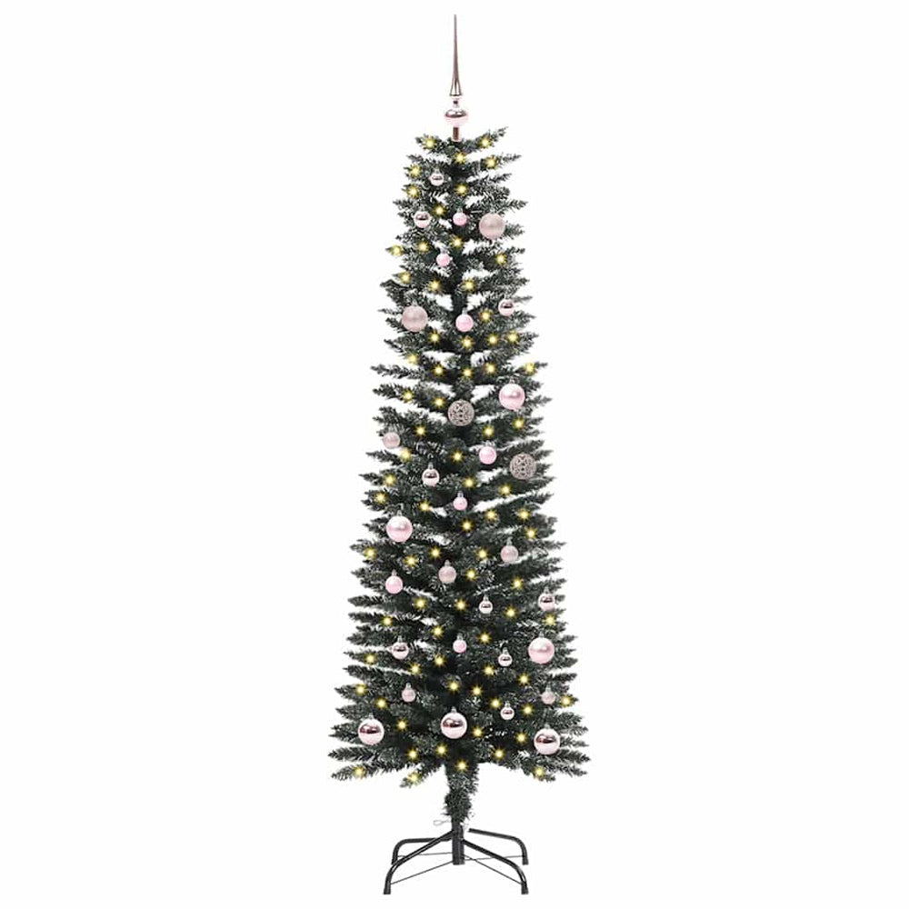 Vidaxl kunstkerstboom met 150 led groen 150 cm pvc en plastic en staal