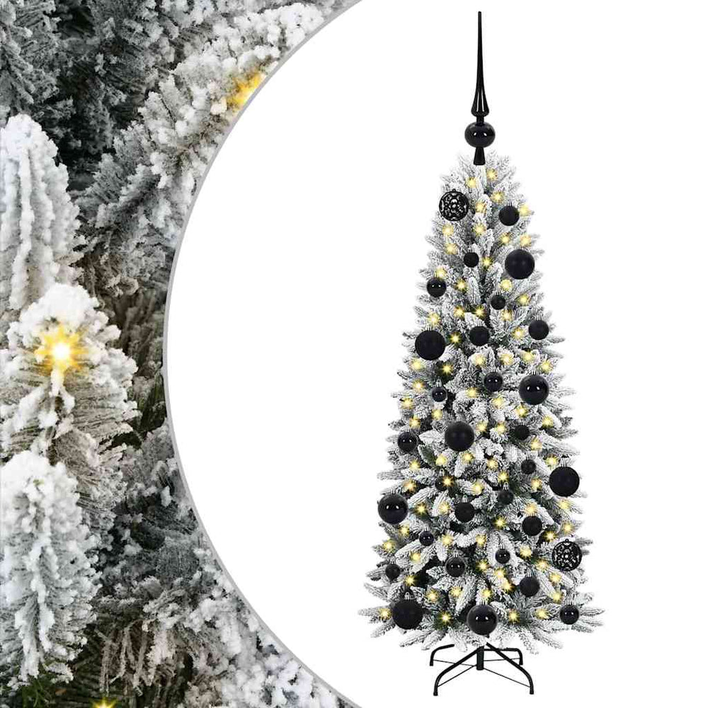 Vidaxl kunstkerstboom wit 120 cm pvc en plastic en staal en pe
