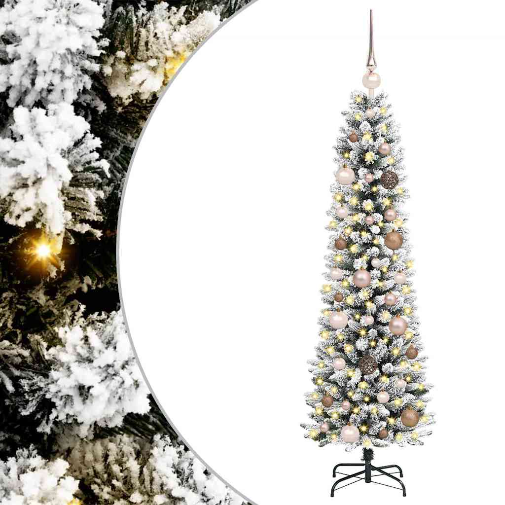 Vidaxl kunstkerstboom met 150 led wit 150 cm pvc en metaal en plastic