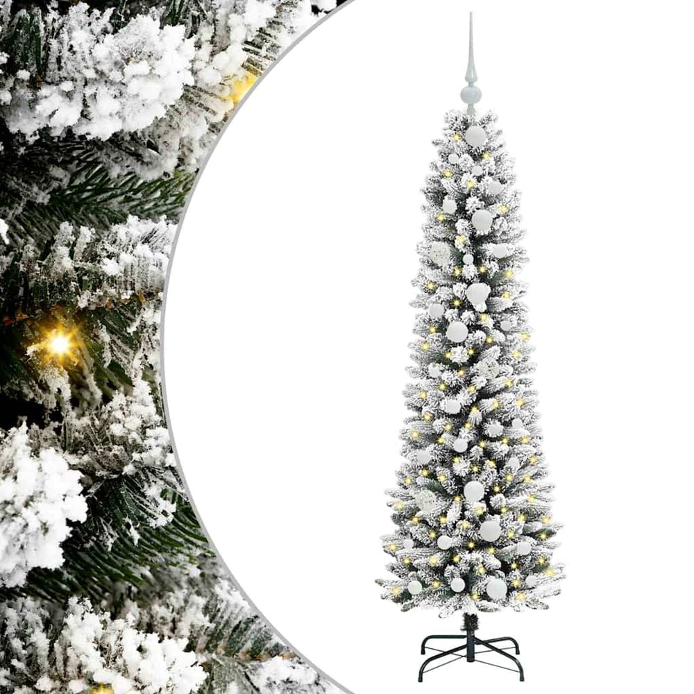 Vidaxl kunstkerstboom met 150 led wit 150 cm pvc en metaal en plastic