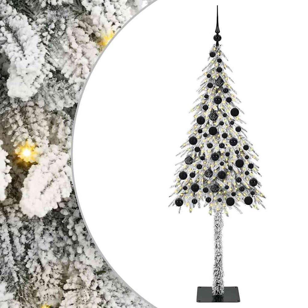 Vidaxl kerstboom met 300 led met standaard wit 180 cm pe en staal