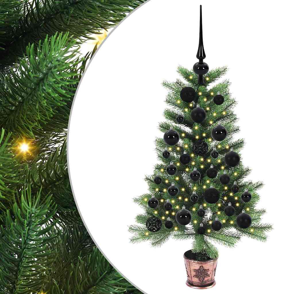 Vidaxl kerstboom met 150 led met standaard groen 90 cm pe