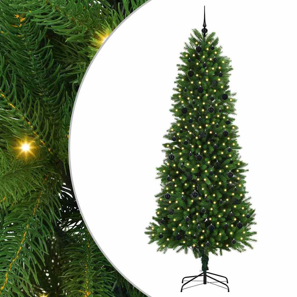 Vidaxl kerstboom met 300 led met standaard groen 240 cm pe