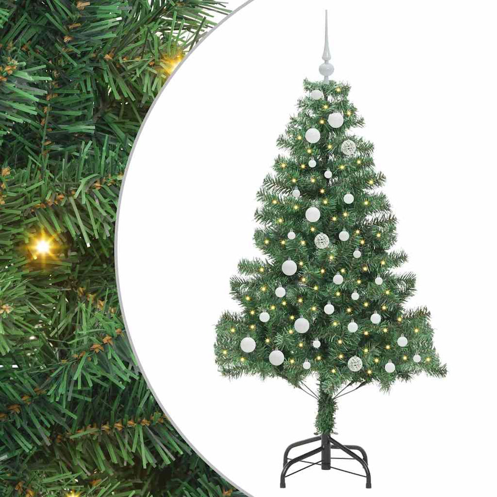 Vidaxl kerstboom met 150 led met standaard groen 150 cm pvc