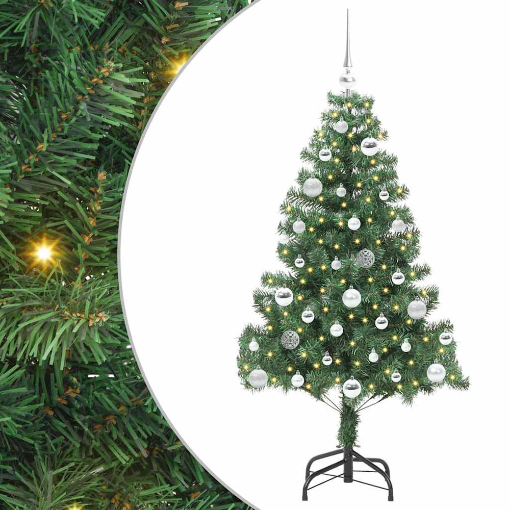 Vidaxl kerstboom met 150 led met standaard groen 150 cm pvc