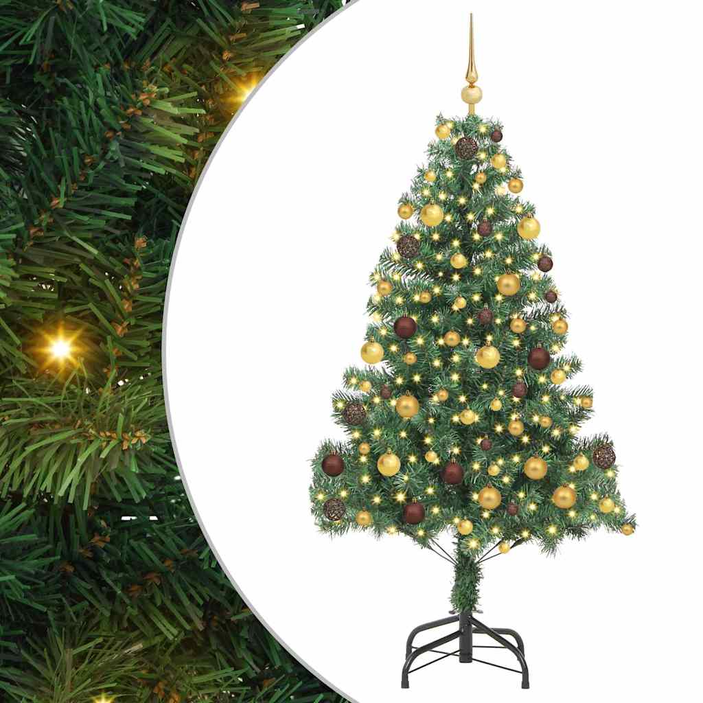 Vidaxl kerstboom met 300 led met standaard groen 180 cm pvc