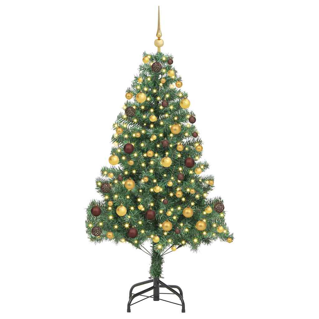 Vidaxl kerstboom met 300 led met standaard groen 180 cm pvc