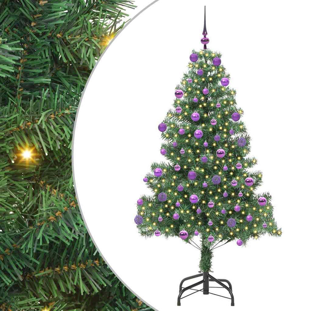 Vidaxl kerstboom met 300 led met standaard groen 180 cm pvc