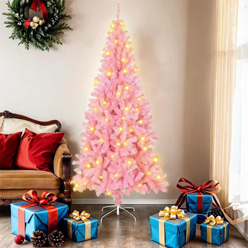 Vidaxl kerstboom roze 180 cm pvc