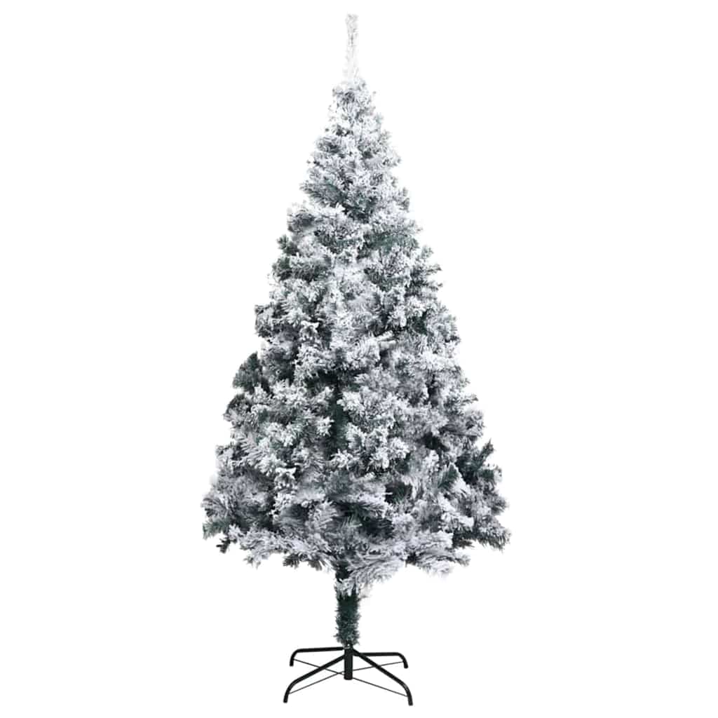 Vidaxl kunstkerstboom met 300 led wit 180 cm pvc en staal en kunststof