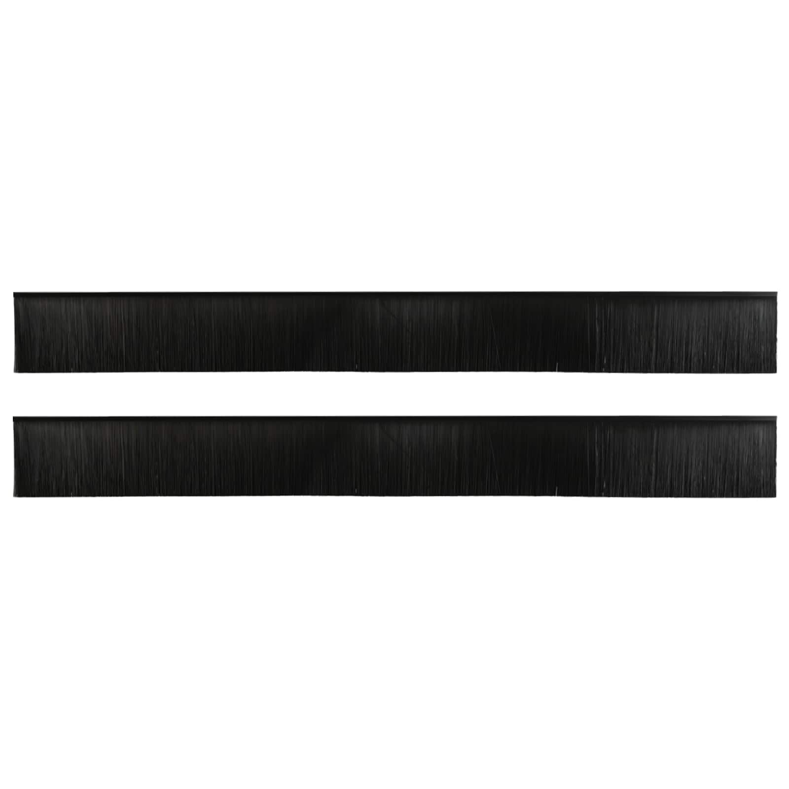 Vidaxl zelfklevende deurborstels 2 st zwart 100 cm aluminium legering