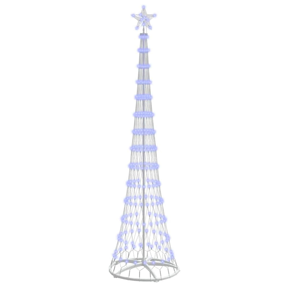Vidaxl led kerstboom met 290 led blauw 70 x 70 x 250 cm metaal