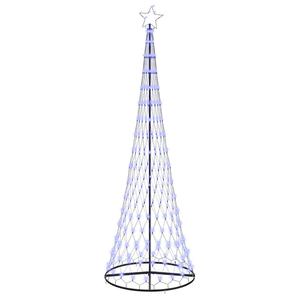 Vidaxl led kerstboom met 355 led met standaard blauw 184.5 cm metaal