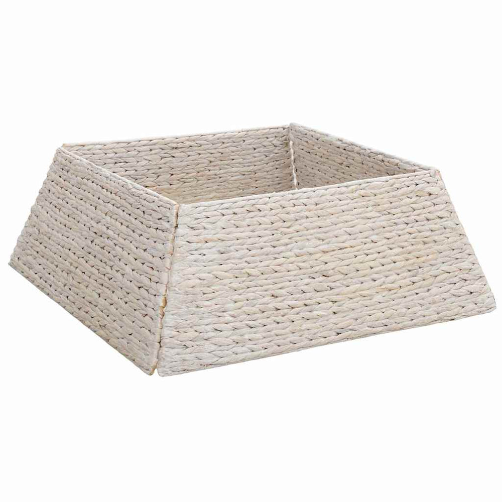 Vidaxl kerstboomkraag wit 70 x 70 x 28 cm waterhyacint