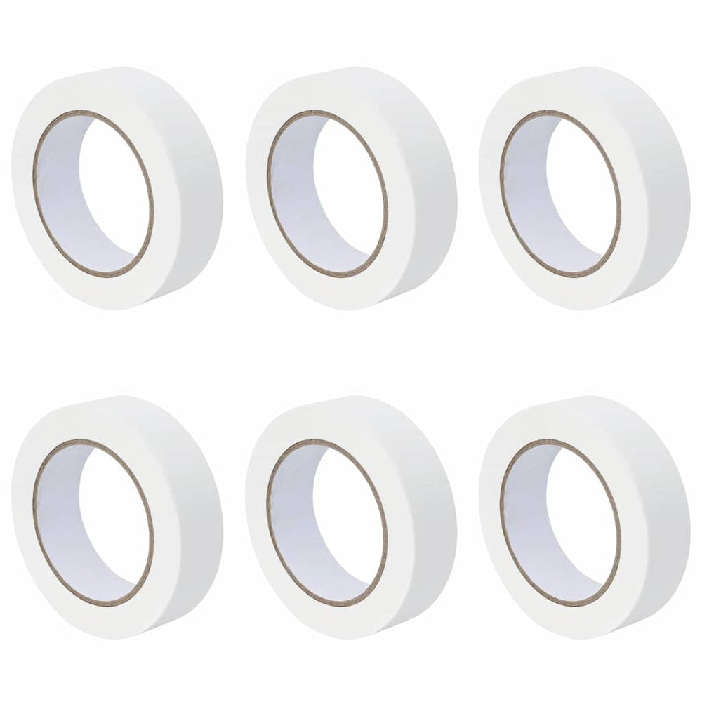 Vidaxl verf maskertapes 6 pcs wit 30mm x 50m papier