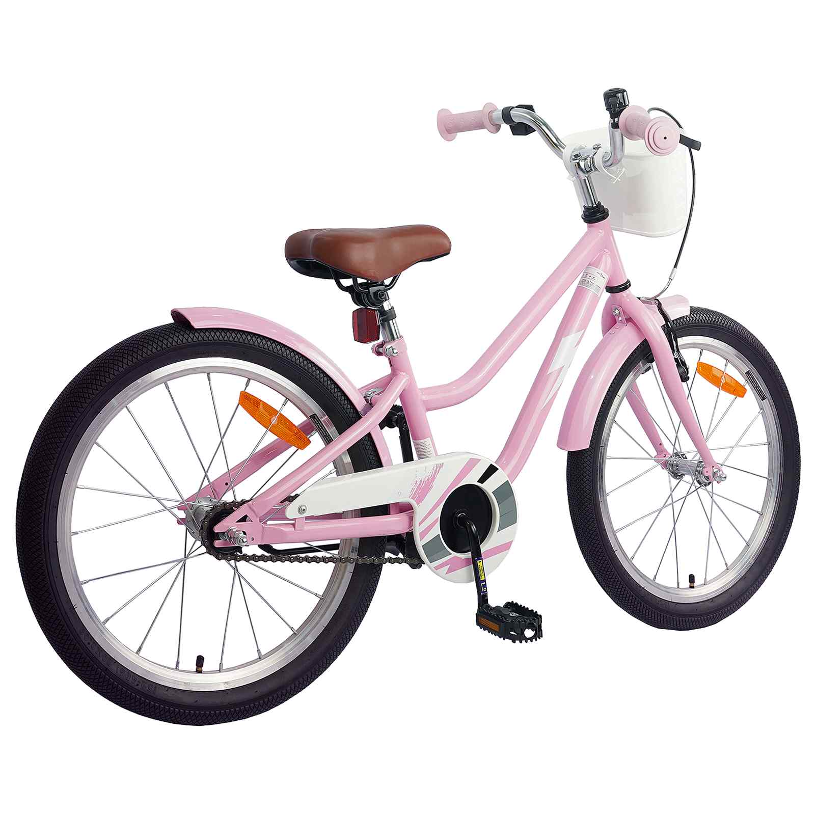 Vidaxl kinderfiets 20 inch voor 6-11 jaar oud lichtroze