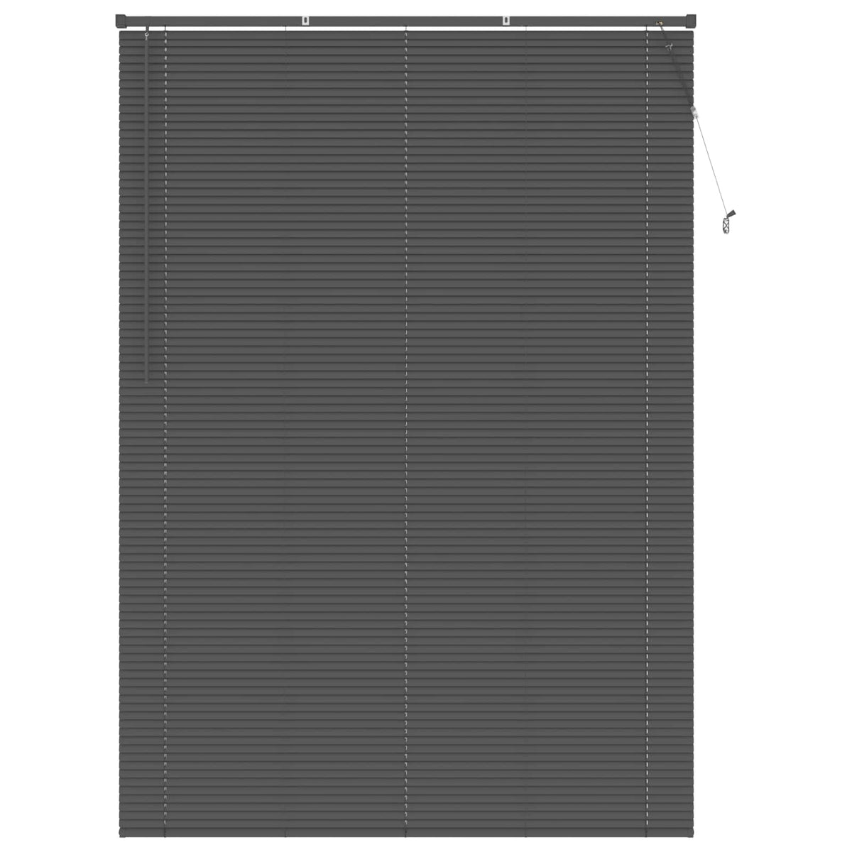 Vidaxl venetiaanse jaloezie zilvergrijs 213 x 160 cm 25 mm pvc