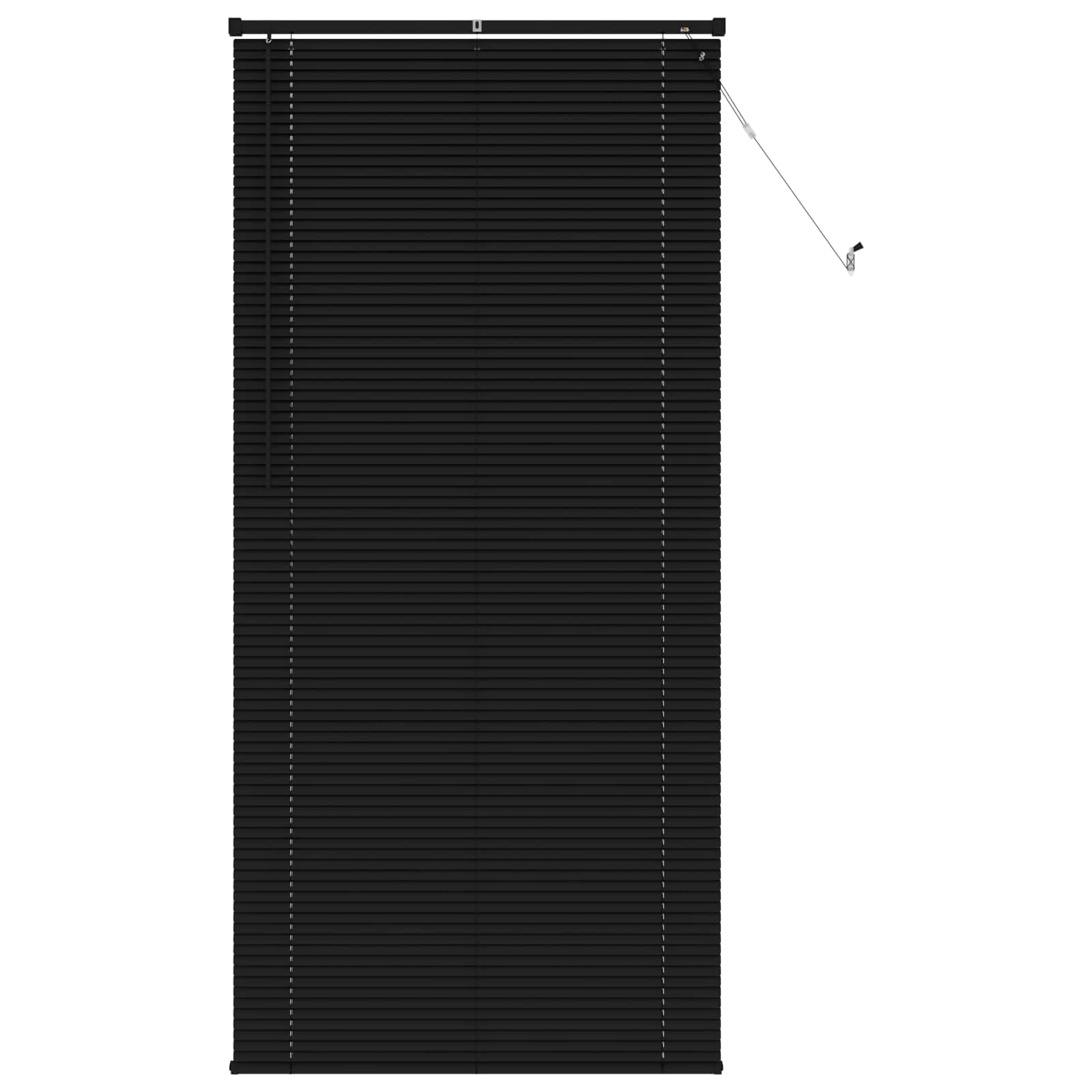 Vidaxl venetiaanse blind verstelbaar zwart 213 x 90 cm pvc