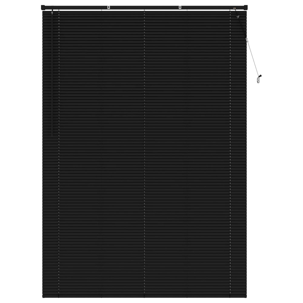 Vidaxl venetiaanse blind verstelbaar zwart 213 x 150 cm pvc