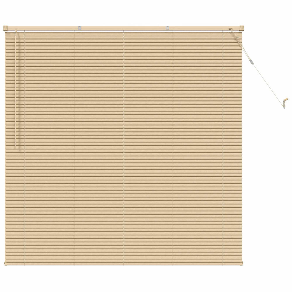 Vidaxl venetiaanse blind lichtbruin met patroon 150 x 160 cm pvc