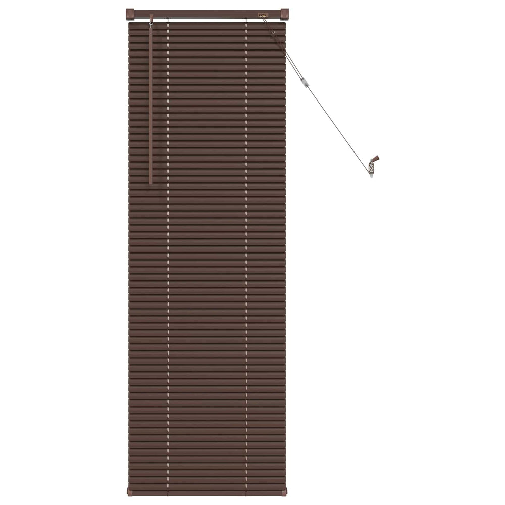 Vidaxl venetiaanse blind donkerbruin met patroon 150 x 50 cm pvc