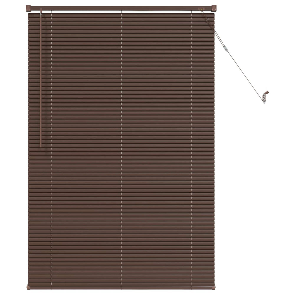 Vidaxl venetiaanse blind donkerbruin met patroon 150 x 70 cm pvc
