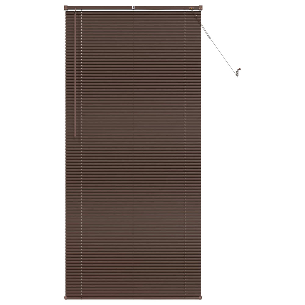 Vidaxl venetiaanse blind donkerbruin met patroon 213 x 100 cm pvc