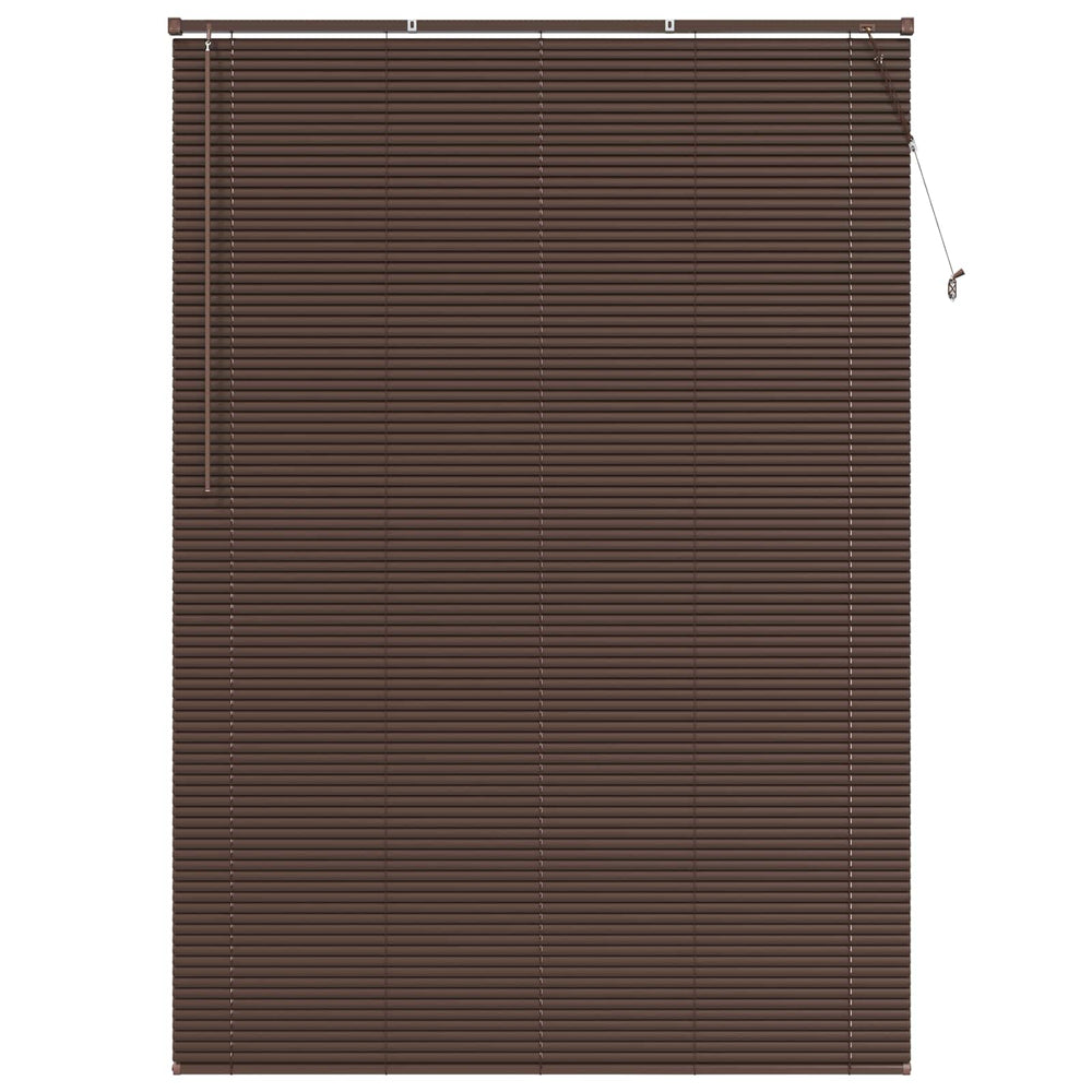 Vidaxl venetiaanse blind donkerbruin met patroon 213 x 150 cm pvc