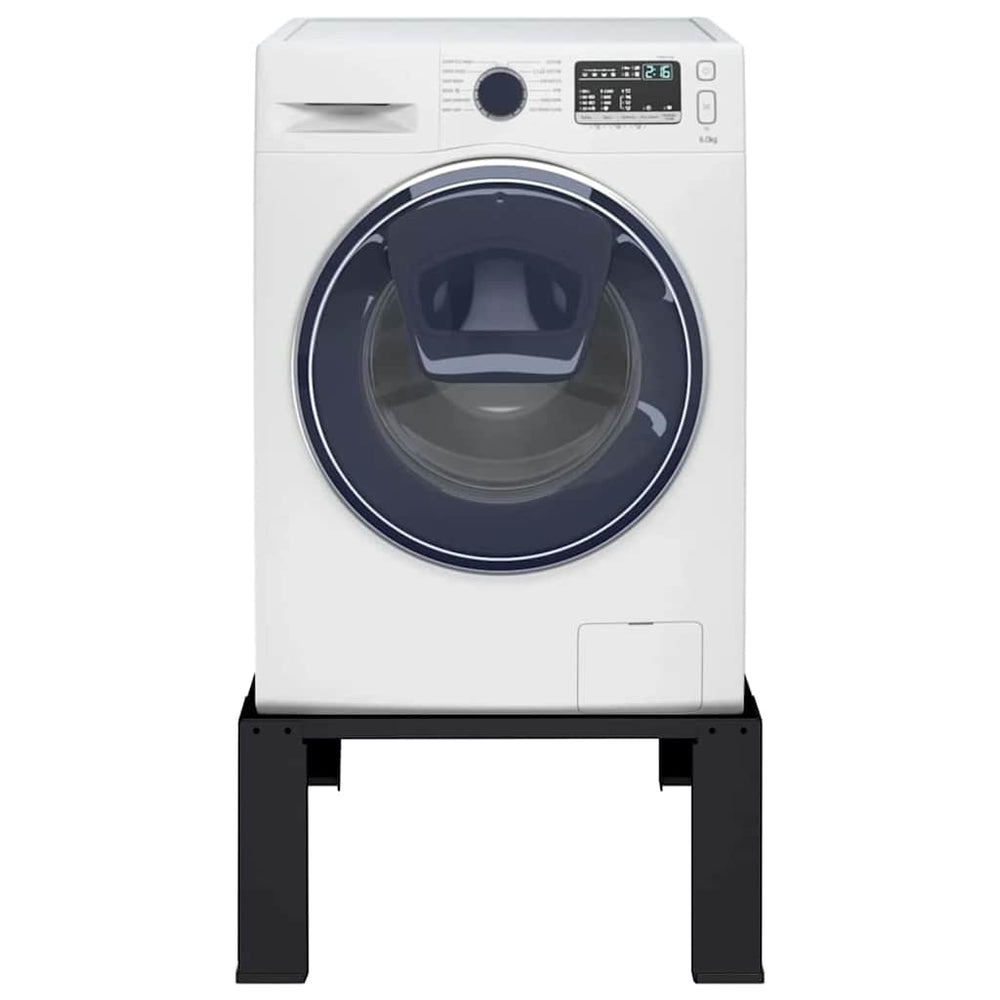 Vidaxl wasmachine pedestal zwart 64 x 55 x 32,5 cm staal