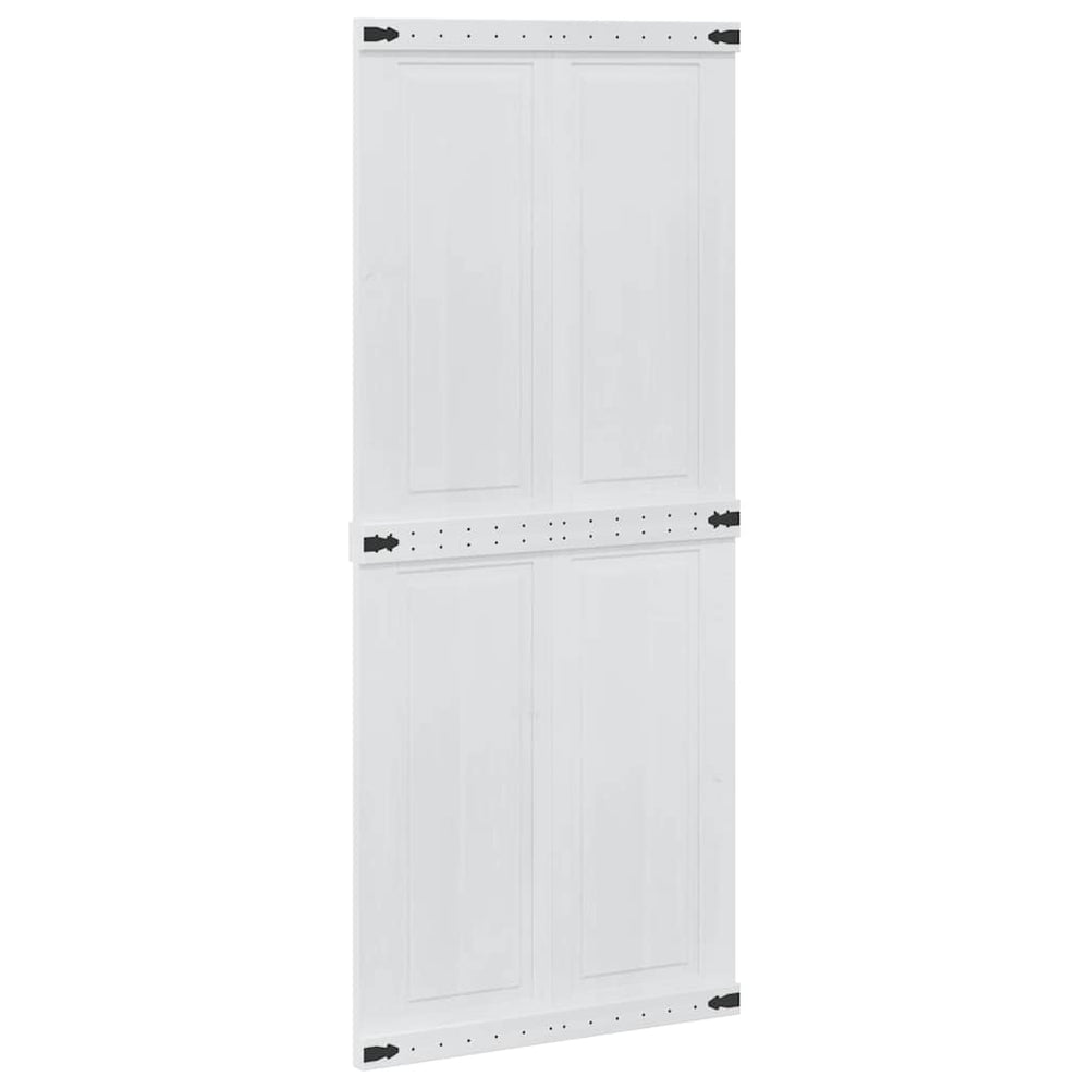 Vidaxl deur corona wit 90 x 210 cm bewerkt hout