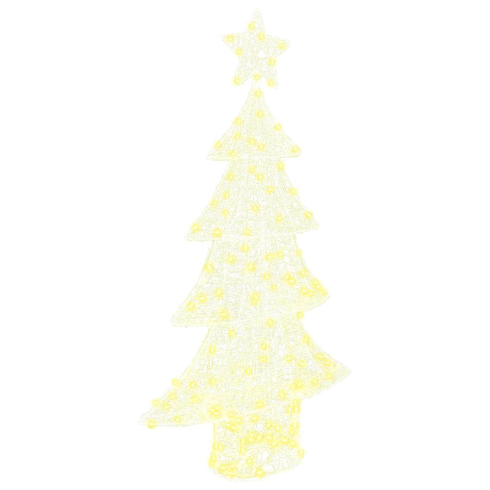 Vidaxl kerstboom met 160 led warmwit 150 cm acryl