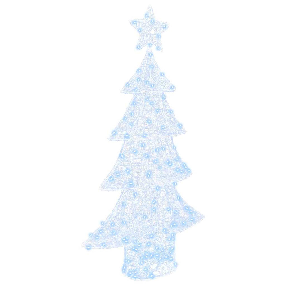 Vidaxl kerstboom met 160 led koudwit 150 cm acryl