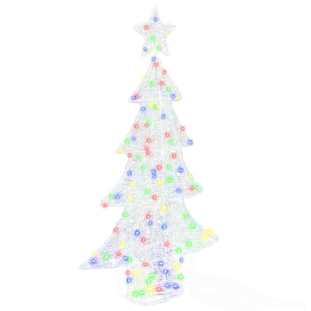 Vidaxl kerstboom met 160 led multikleur 150 cm acryl