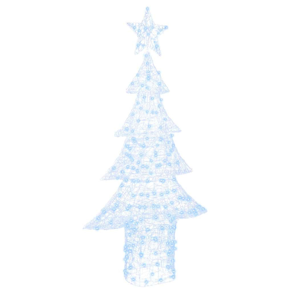 Vidaxl kerstboom met 240 led koudwit 180 cm acryl