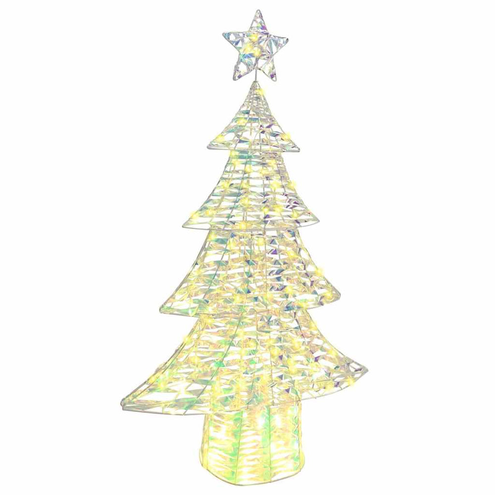 Vidaxl kerstboom met 160 led warmwit 150 cm pet