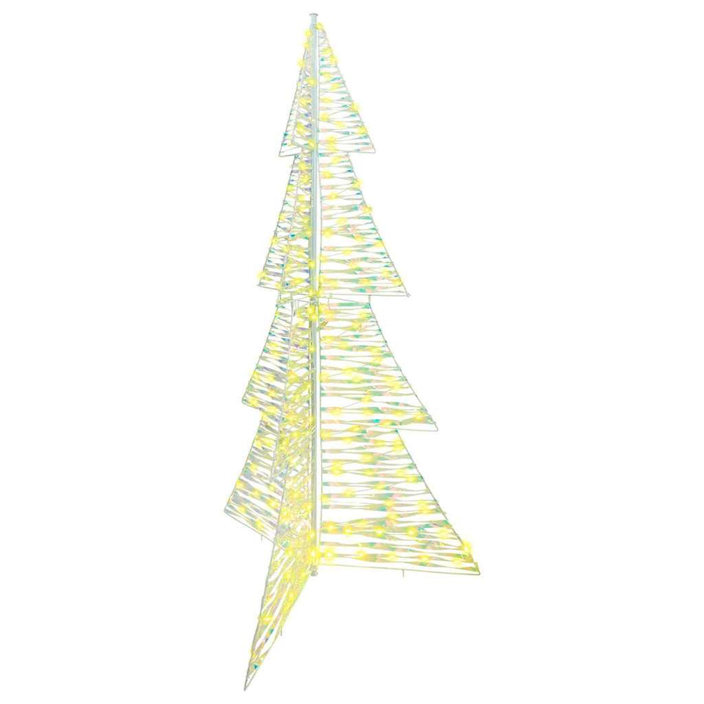 Vidaxl kerstboom met 240 led warmwit 180 cm pet