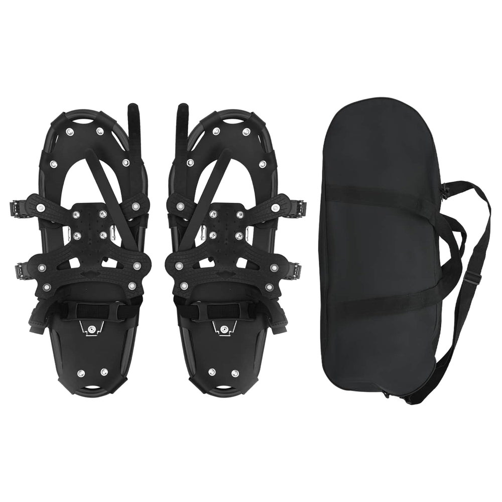Vidaxl 3 in 1 sneeuwschoenen zwart 21 inches aluminium en hdpe