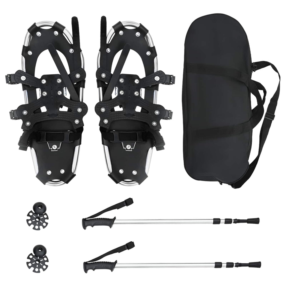 Vidaxl 3 in 1 sneeuwschoenen met wandelschoenen zilver en zwart