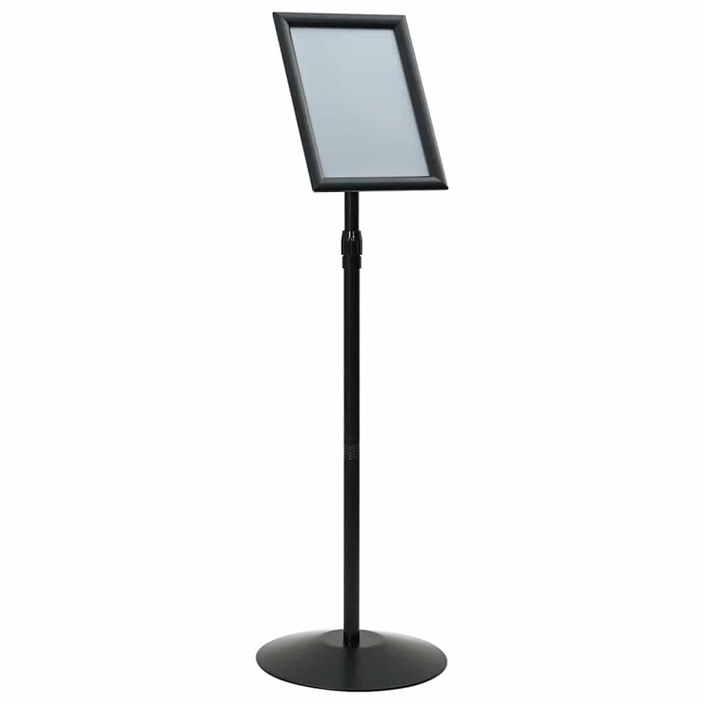 Vidaxl pedestal posterstand zilver a4 pvc en staal