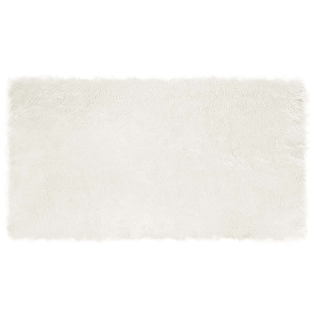 Vidaxl nep schapenvacht tapijt tafalla wit 60 x 110 cm polyester