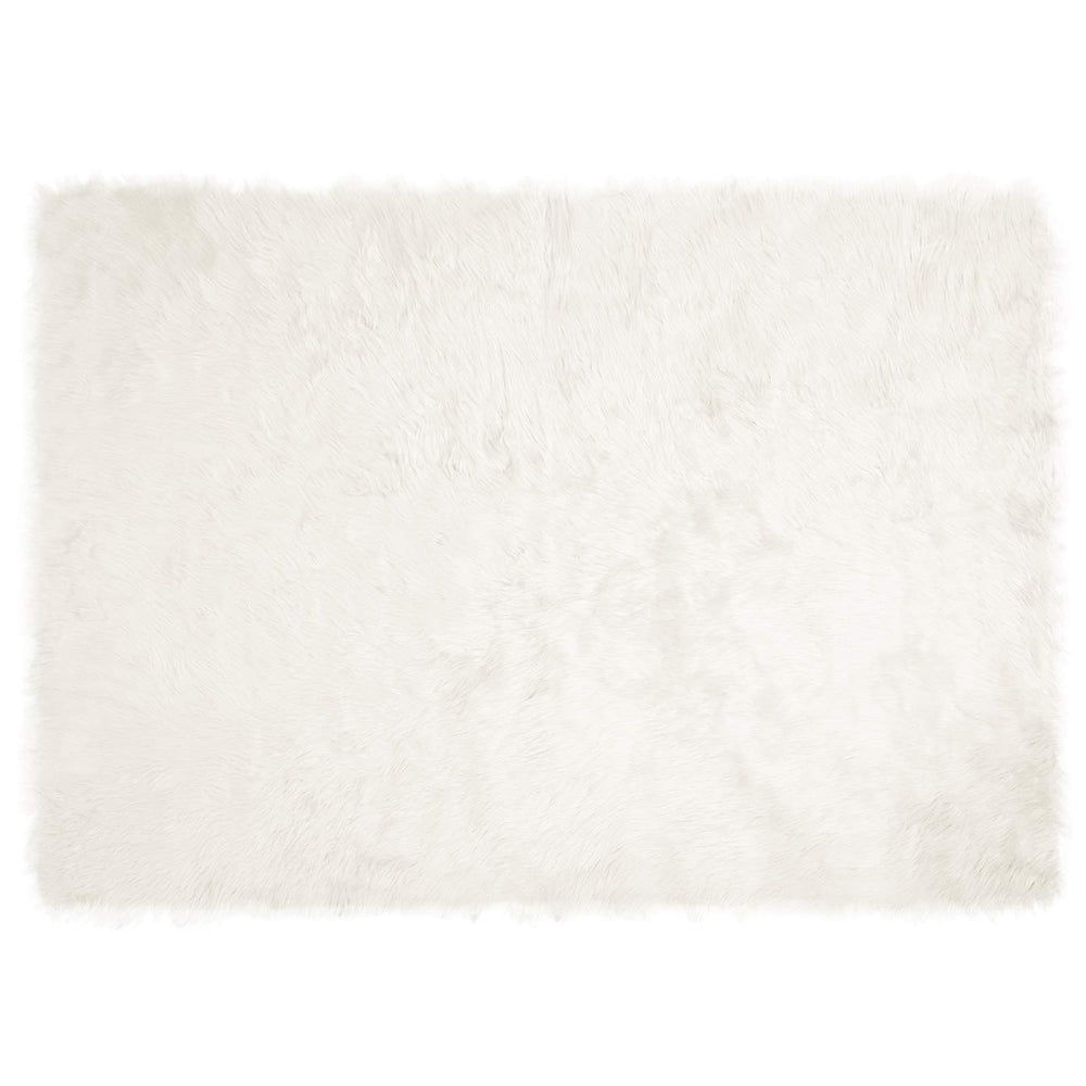 Vidaxl nep schapenvacht tapijt tafalla wit 240 x 340 cm polyester
