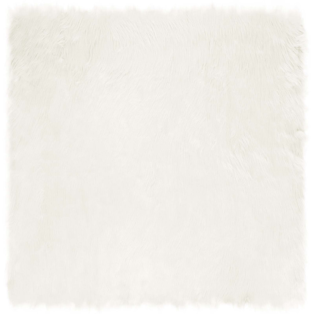 Vidaxl nep schapenvacht tapijt tafalla wit 160 x 160 cm polyester