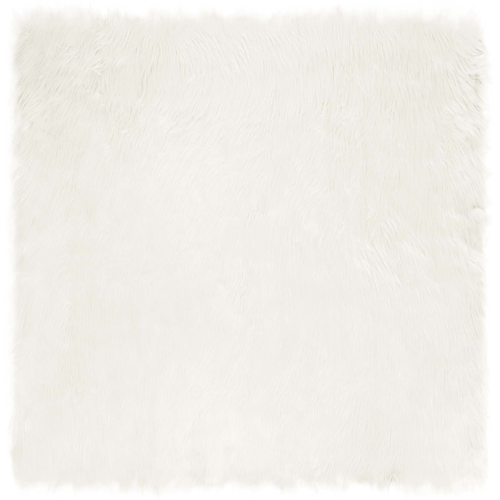 Vidaxl nep schapenvacht tapijt tafalla wit 160 x 160 cm polyester