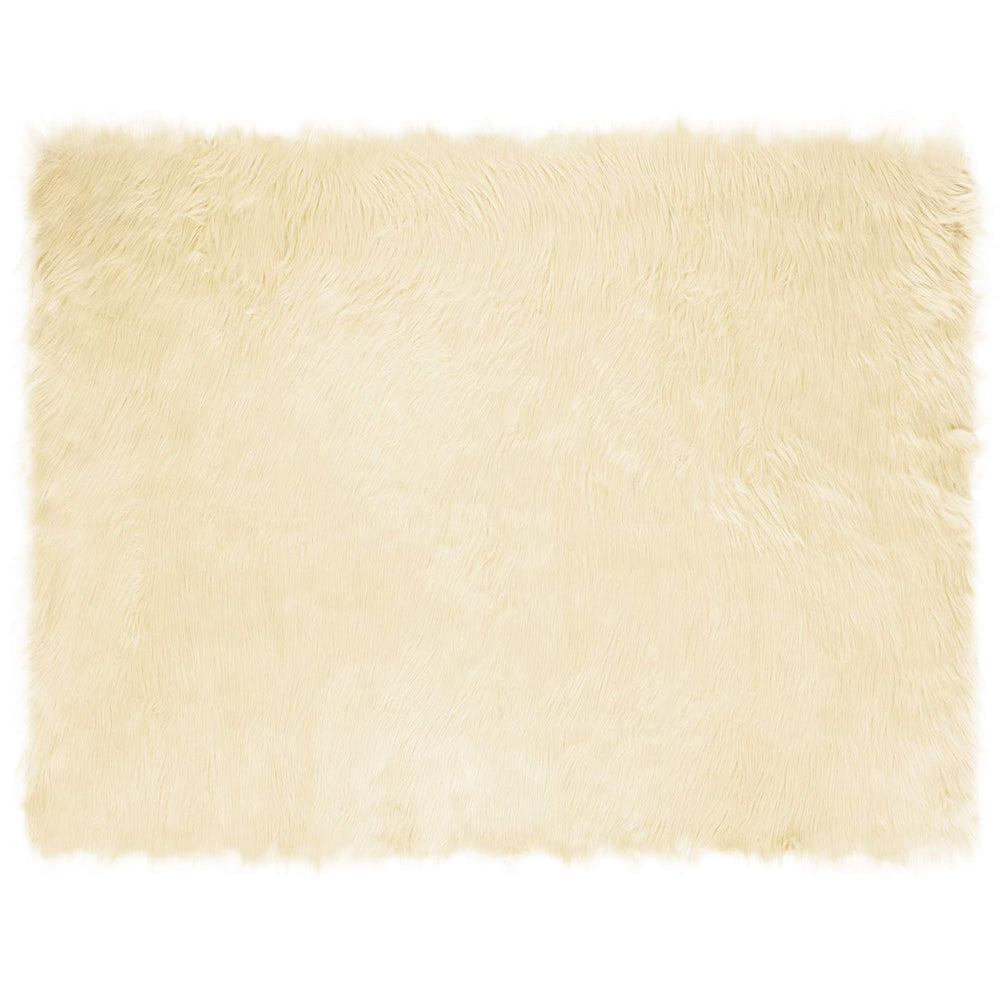 Vidaxl nep schapenvacht tapijt tafalla crème 240 x 340 cm polyester