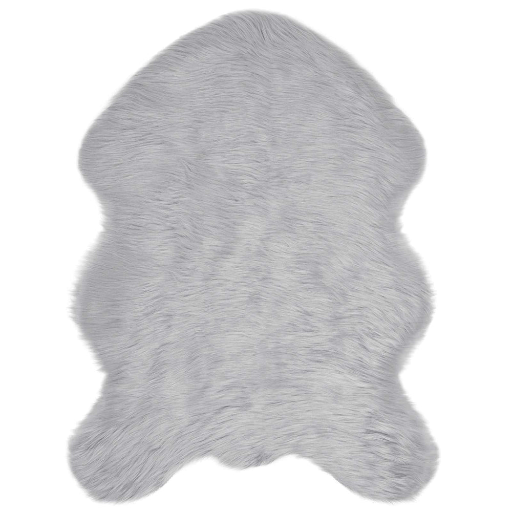 Vidaxl nep schapenvacht tapijt tafalla grijs 80 x 120 cm polyester