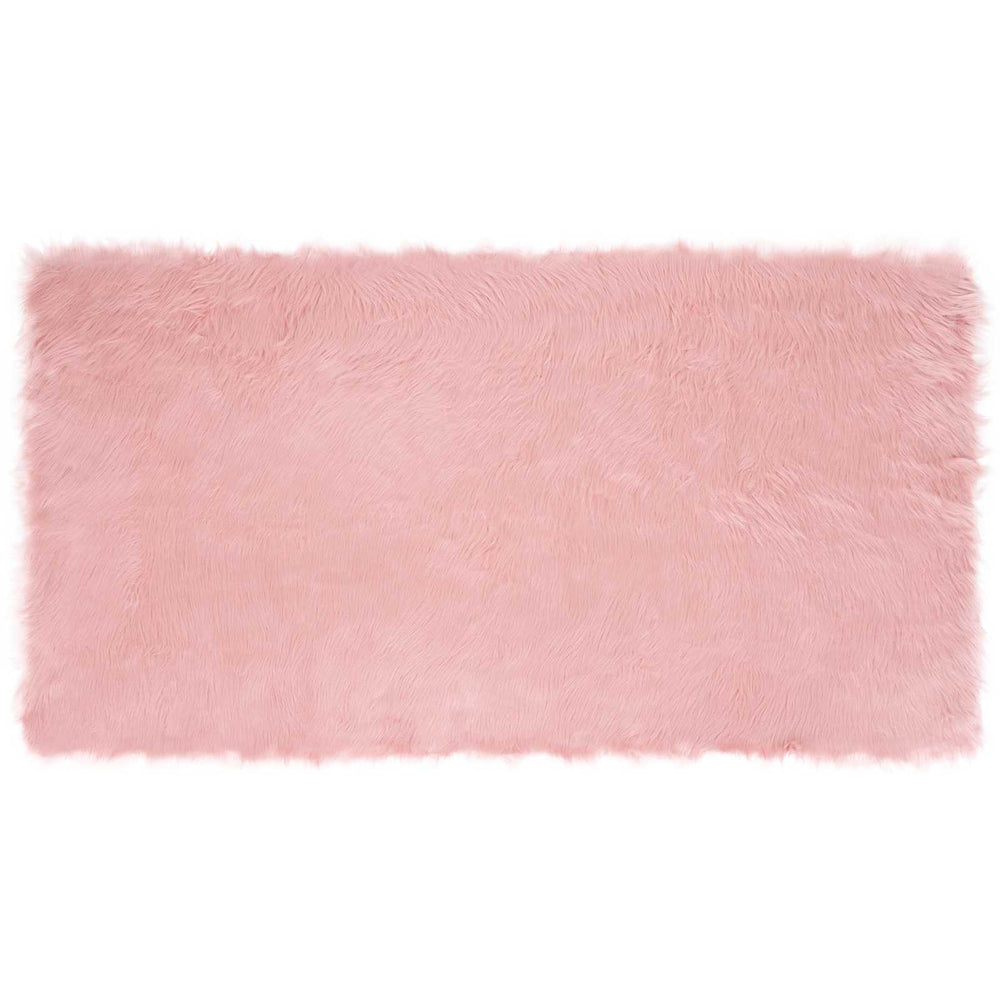 Vidaxl nep schapenvacht tapijt tafalla roze 80 x 150 cm polyester