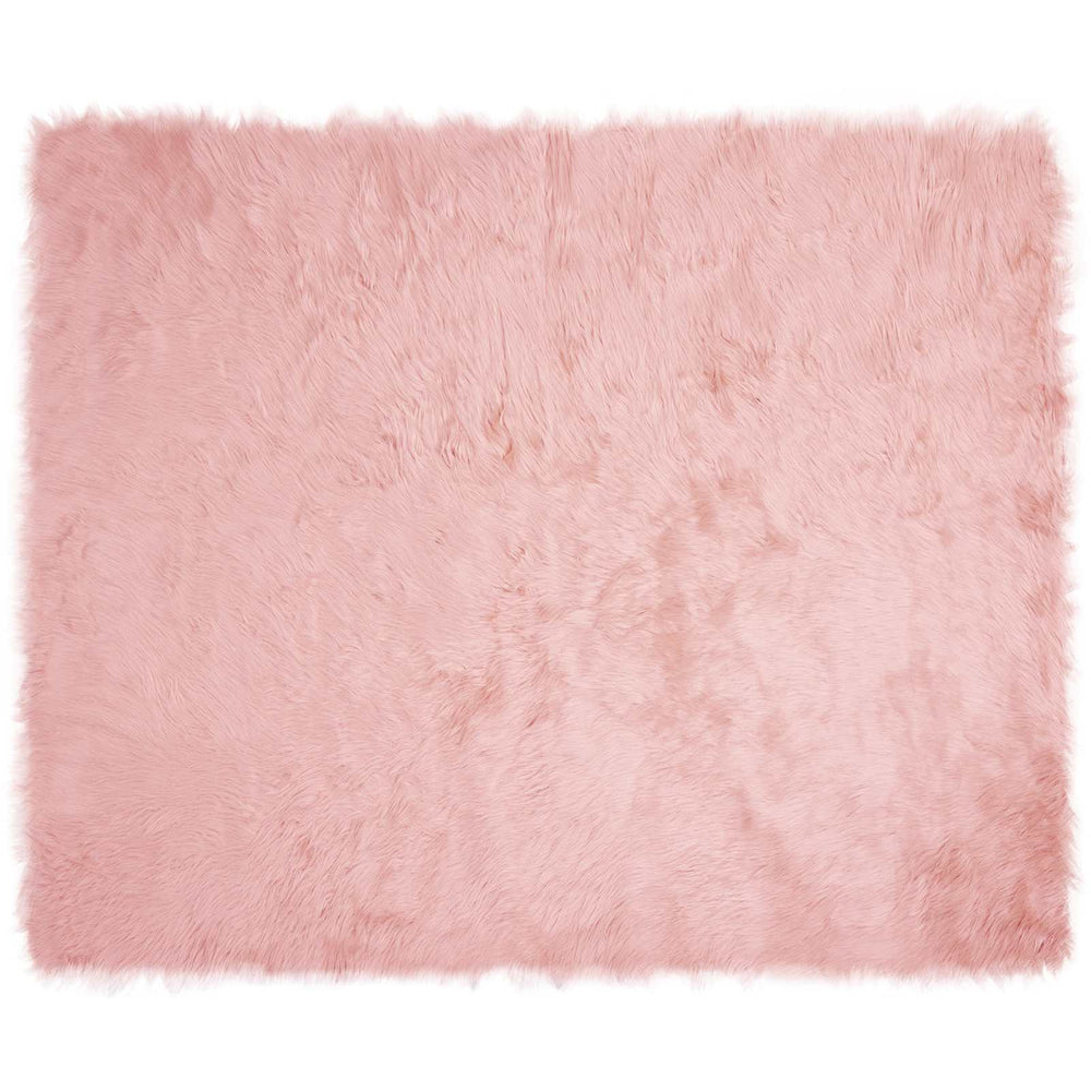 Vidaxl nep schapenvacht tapijt tafalla roze 200 x 280 cm polyester