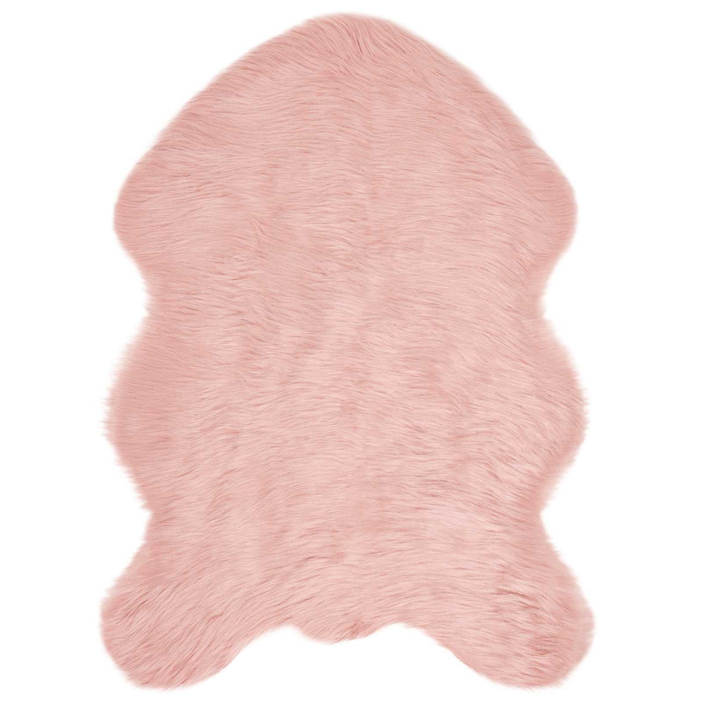 Vidaxl nep schapenvacht tapijt tafalla roze 60 x 90 cm polyester