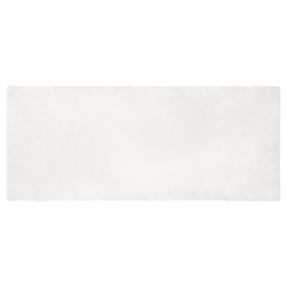 Vidaxl nep konijnenbont tapijt olite wit 100 x 200 cm polyester